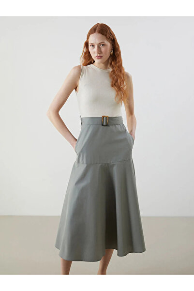 LC Waikiki LCW Vision Bisiklet Yaka Kadın Elbise