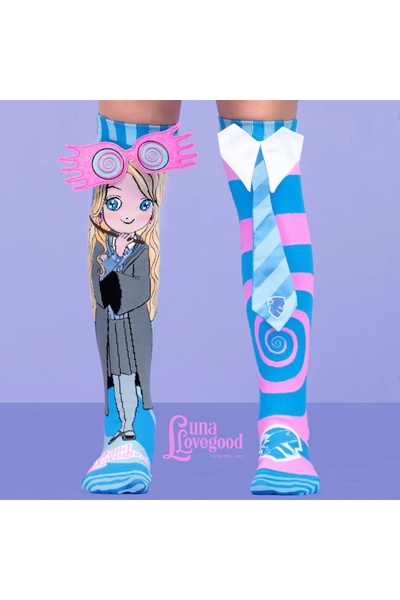 MADMIA Șosete lungi colorate Madmia pentru fete fantasy Luna Lovegood 6-99 ani