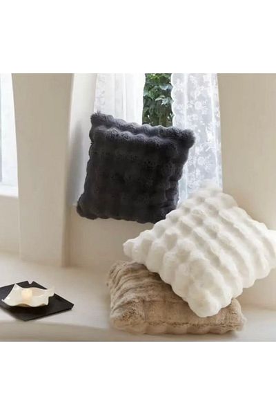 Paris Life Bubble Rabbit Plush Throw Pillow - White (43X43 Square - 30X50 Rectangle)