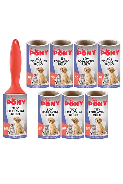 Pony Lint Collector Apparatus + 8 Spare Rolls