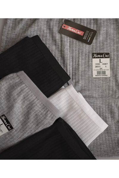 ÖZteks Özteks 100% Cotton Ribbed Women's Panties Buy 6 Get 5