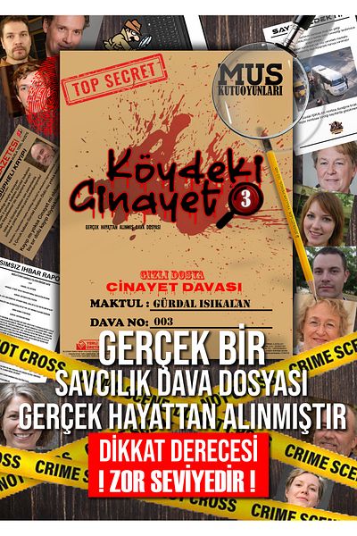 MUS Kutu Oyunları Murder Case: a True Detective File, Game in the Style of a Detective Killer