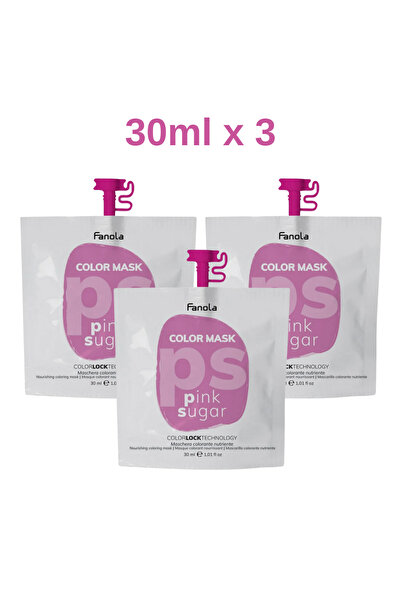 Fanola Color Mask Renklendirici Maske 30ml X 3 Pink Sugar (PEMBE ŞEKER)