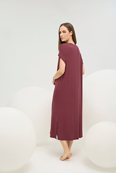 Sevim 16673 ΓΥΝΑΙΚΕΙΟ ΜΑΚΡΥ ΝΥΧΤΙΝΟ ΜΕ ΣΤΑΜΑΤΗ