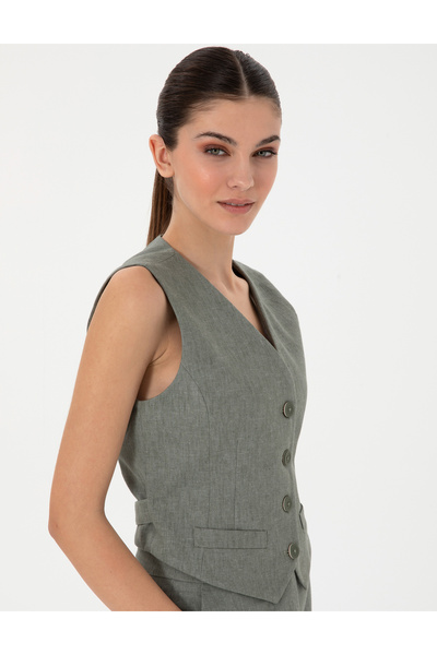 Pierre Cardin Haki Yelek 50306488-VR027