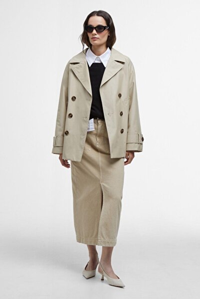 Barbour Maisy Showerproof Ceket SN11 Light Sand/Safari Tartan