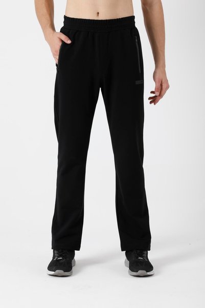 MARATON Regular Men's Straight Leg Black Sweatpants
