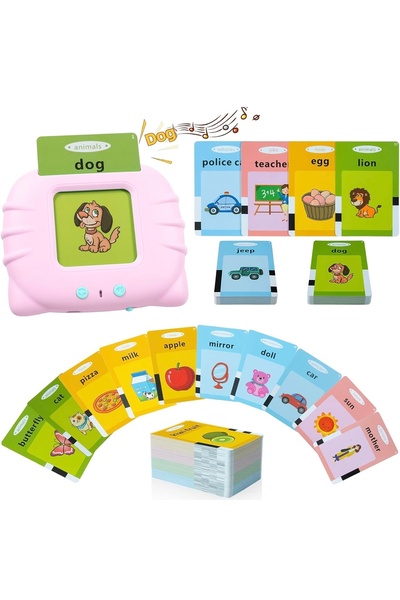iyitoys Erken Öğrenim Kartları- Ingilizce Konuşan Sesli Flash Kartlar 112 Kar...