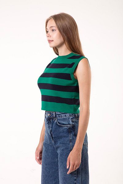 Figo Striped Knitwear Blouse
