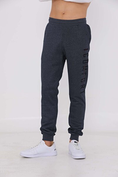 MARATON Regular Men's Ribbed Leg Navy Blue Sweatpants