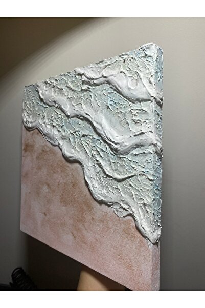 EL YAPIMI Dalgalar Doku Tablo,3 Boyutlu Tablo, Texture Art, Iskandinav Tablo,...