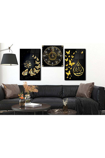 marpanya ALLAH C.C MUHAMMED S.A.V VE AİLESİNİN İSMİ YAZILI CAM TABLO CAM DUVA...