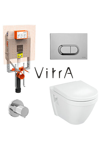 VitrA S50 Asma Klozet, Vitra Gömme Rezervuar Set 768-1851
