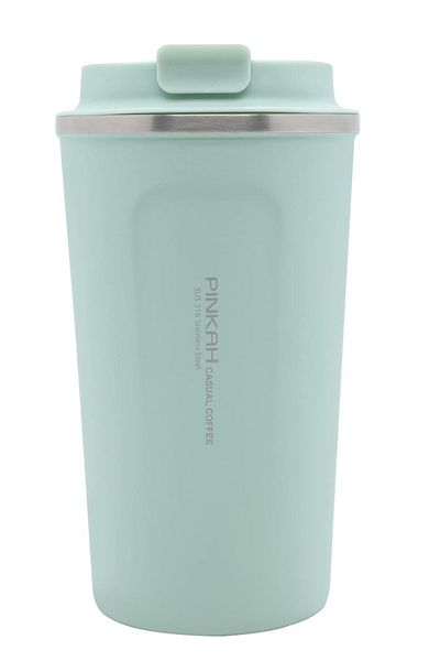 GLANCE Pınkah Mint Green Stainless Steel Coffee Thermos 510 ml