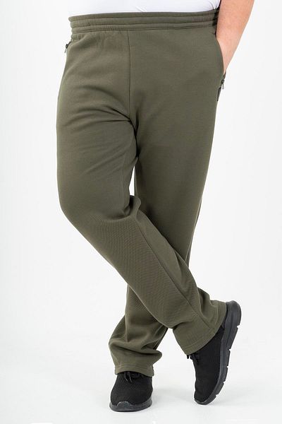 MARATON Plus Size Men's Straight Leg Light Khaki Sweatpants 22371