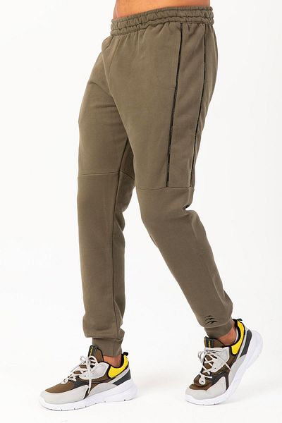 MARATON Comfort Men's Ribbed Open Leg Khaki Sweatpants 21829