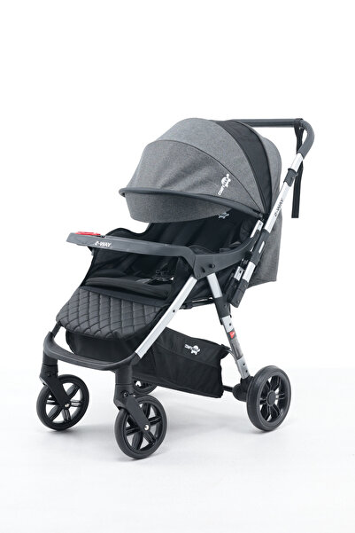 Comfymax 2-Way Çift Yönlü Bebek Arabası – Strom Grey