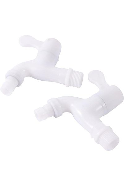 COOYA Plastic Water Tap, ABS Plastic, Lead-Free Leak-Proof Screw-In Water Faucet for Safe Drinking Water