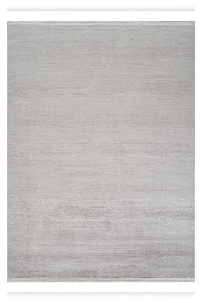 Apex Halı Truva 6612 Gri Akrilik Yumuşak Dokulu Sık Dokuma Düz Sade Desenli K...