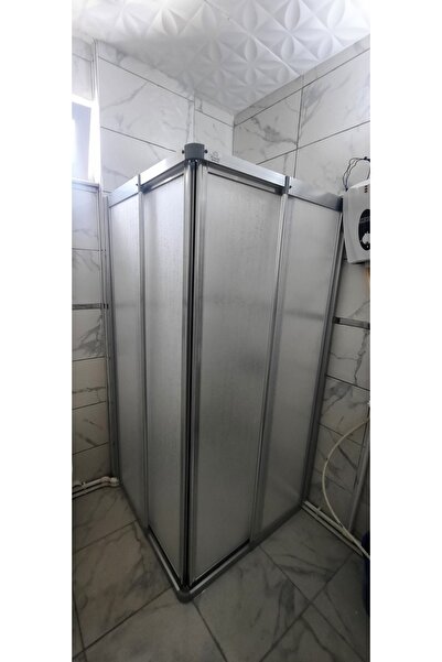 shop girayduşakabin 90cm x120cm parlak parofil mika köşeden girişli duşakabin