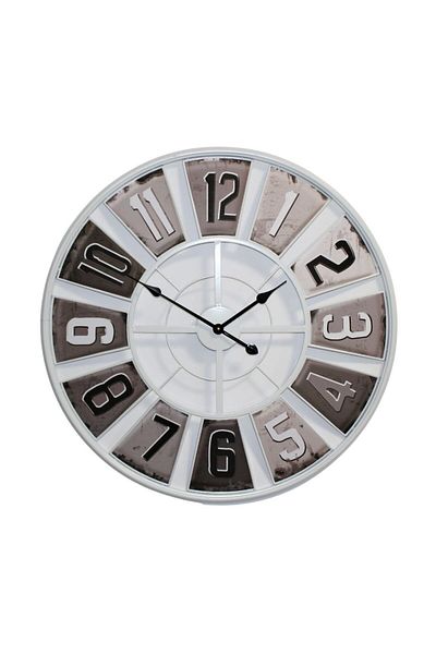 BM GİFT DESİGN Metal wall clock 80cm white
