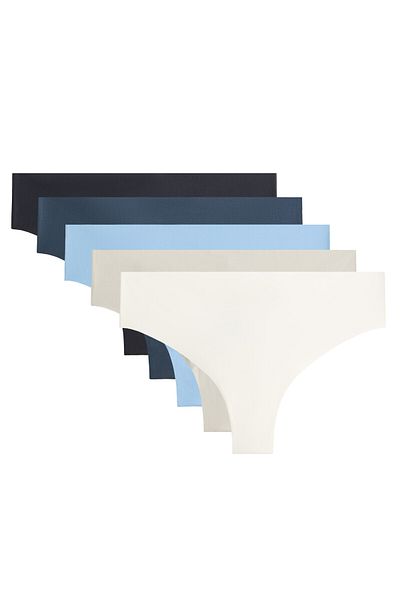 Oysho 5 invisible polyamide blend cheeky Brazilian briefs