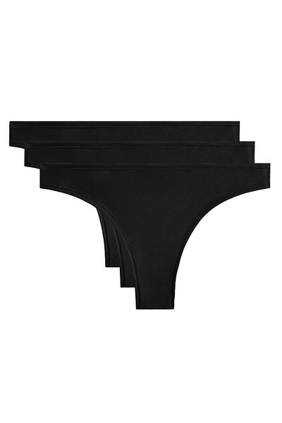 Oysho 3 cotton blend Brazilian briefs