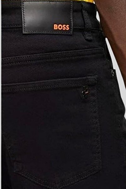 BOSS Hugo Boss Regular Fit Erkek Jean Pantolon Siyah