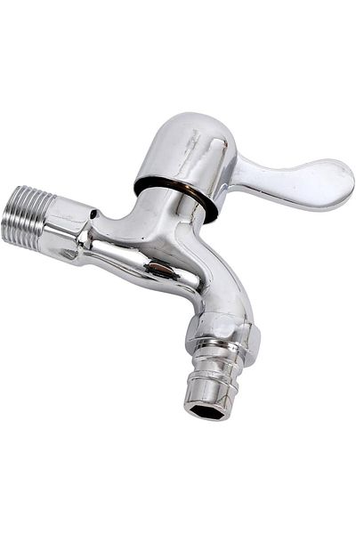 COOYA Steel Faucet, 150g- Lightweight Adjustable Water Tap, Anti-Leak Design, Water-Saving, Silver
