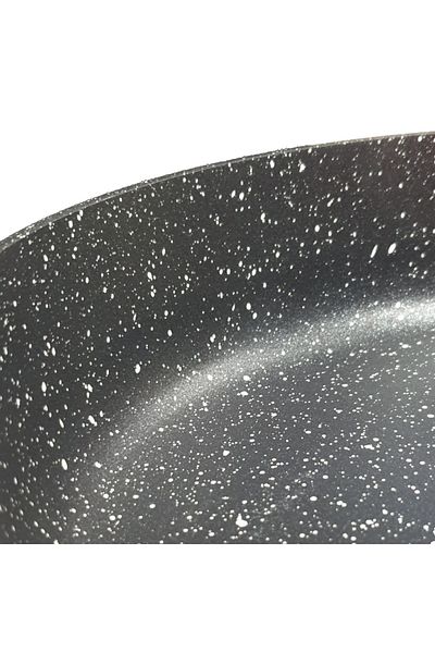 Zilan Zilan ZLN0904 Frying Pan Black, ecological marble coating, diameter 20 cm, 1.6 L