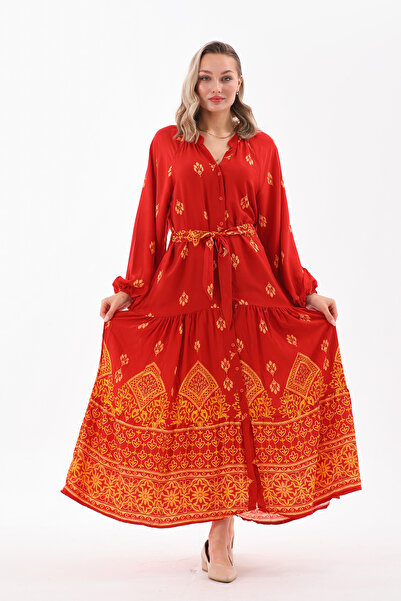 Marvella By Rasha فستان قطني ملون