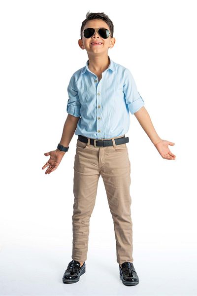 s.t. sebat tekstil Boy's Shirt, Gabardine Trousers Combination Suit Sb422