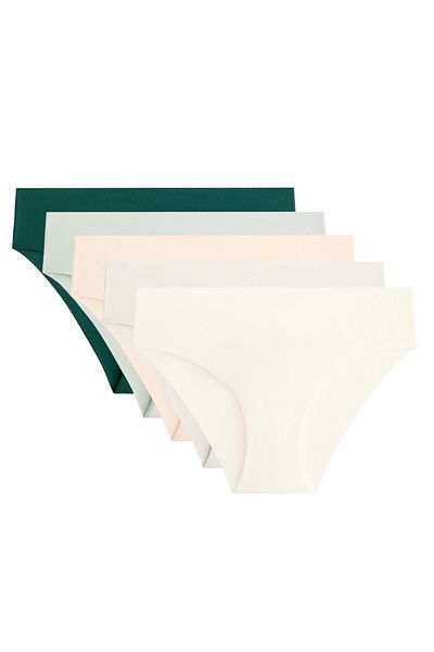 Oysho 5 invisible polyamide blend classic bikini briefs