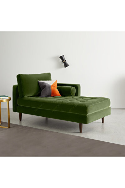 Decoraev Ürgüp Yeşil Rahat Josefin Koltuk Tv Koltuğu Dinlenme Koltuğu Terapi Koltuğu Psikolog Koltuğu-Sol