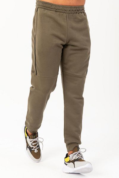 MARATON Comfort Men's Ribbed Open Leg Khaki Sweatpants 21829