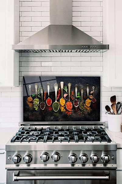 Vosevu واقي خلفي للموقد الزجاجي من Spices - مقاوم للحرارة، مدمج في كونترتوب و...