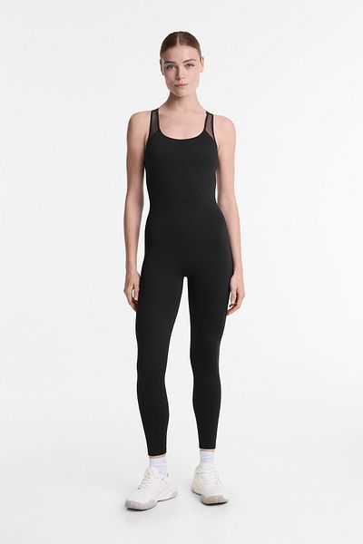 Oysho Comfortlux mesh jumpsuit