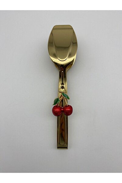 Fiyakalı Ürünler Atölyesi Gold Tongs Set |   18/10 Stainless Steel |   Cherry Salad |   Pasta and Pasta Presentation Presentation