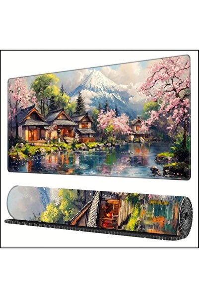 sgeteknoloji 70X30 CM ПЛОЩАДКА ЗА МИШКА ЗА ГЕЙМИНГ С НЕПЪЛЗКА ПОВЪРХНОСТ И ТЕМА НА ПРИРОДАТА