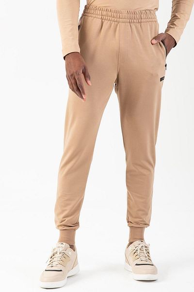 MARATON Regular Men's Ribbed Open Leg Mink Sweatpants 18102