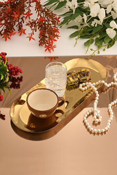 AKSESUAR EVRENİ Barel Paslanmaz Oval Sunum Tepsisi 1 Adet