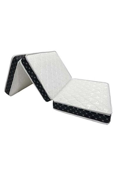 Comfy Dream Bell Comfy White Folding Satin 180X90X7 Cm Medicated Mattress With Black Border