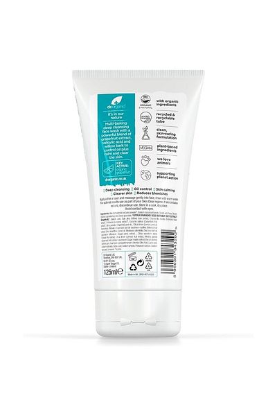 Dr. Organic Dr.Organic 5 in 1 Skin Clear Organic Tea Tree Deep Pore Cleansing Face Wash, 125ml