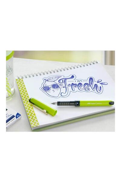 Faber Castell Blister stilou scolar vario + 6 cartuse Faber -Castell - albastru