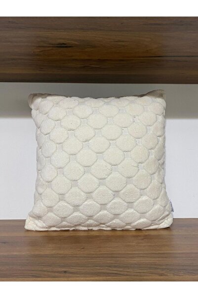 KIRLENTİM غطاء وسادة مطرز باللون الكريمي البوهيمي