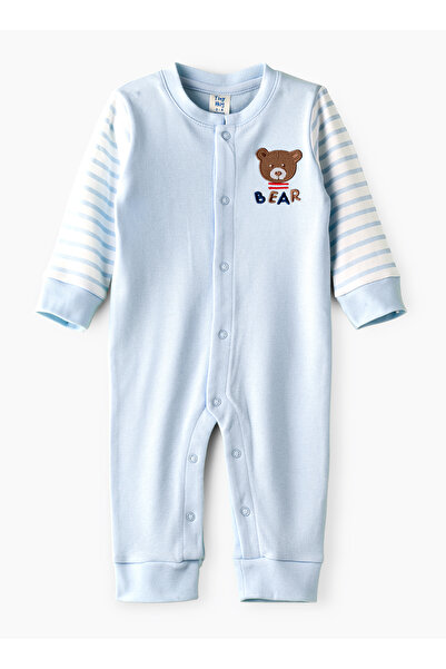 Basicxx Baby Boy Blue Bear Onesie