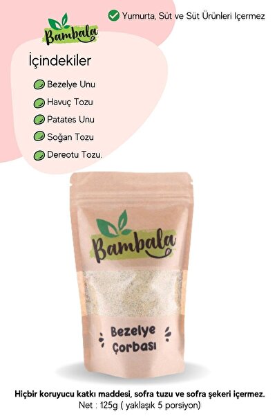 Bambala Bezelye Çorbası (125G)