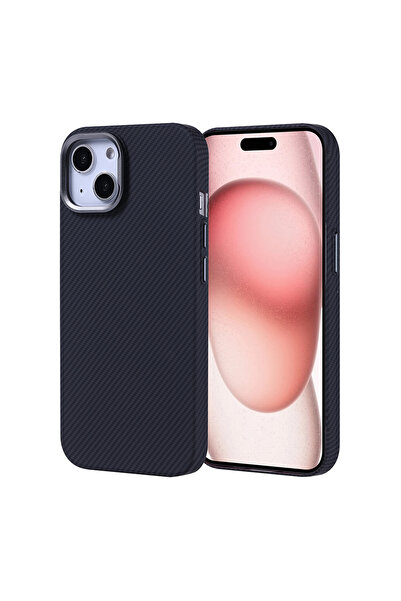 UnDePlus حافظة هاتف ابل ايفون 15 من ألياف البولي كربونات ذات مظهر Nekst متوافقة مع Magsafe