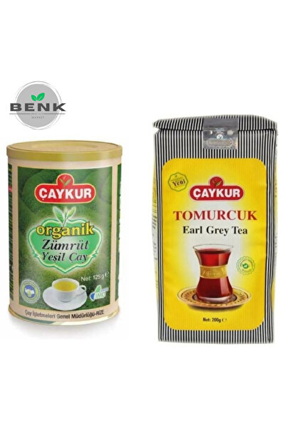 Çaykur ORGANİK ZÜMRÜT YEŞİL ÇAY 125gr. + TOMURCUK KOKULU ÇAY 200gr.