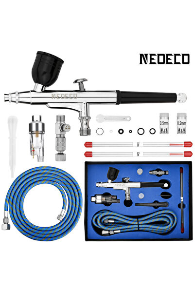 Choice4 NCT-131BBKBS1 Precision Dual Action Airbrush 6ft Airbrush Hose 0.2/0....